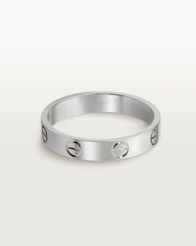 Aria - Unisex ring sølv størrelse 1 sinklegering