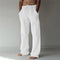 Pantalones holgados de lino para hombre, confeccionados en lino de alta calidad.