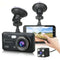 Double dashcam sans fil avec vision nocturne et angle de 170°