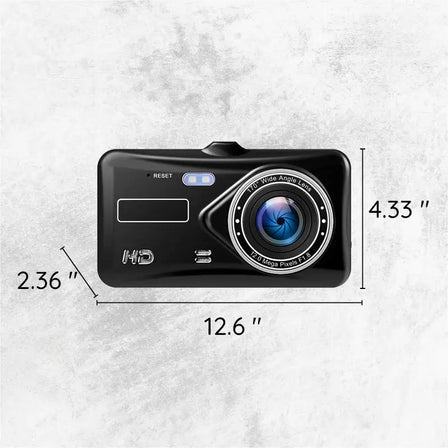 Double dashcam sans fil avec vision nocturne et angle de 170°