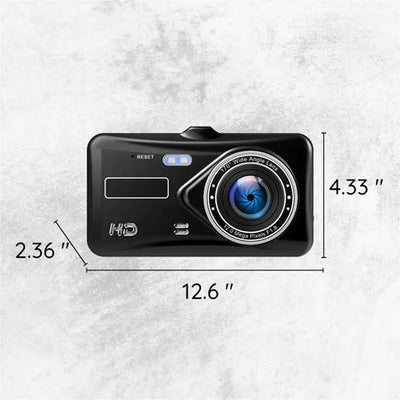Double dashcam sans fil avec vision nocturne et angle de 170°