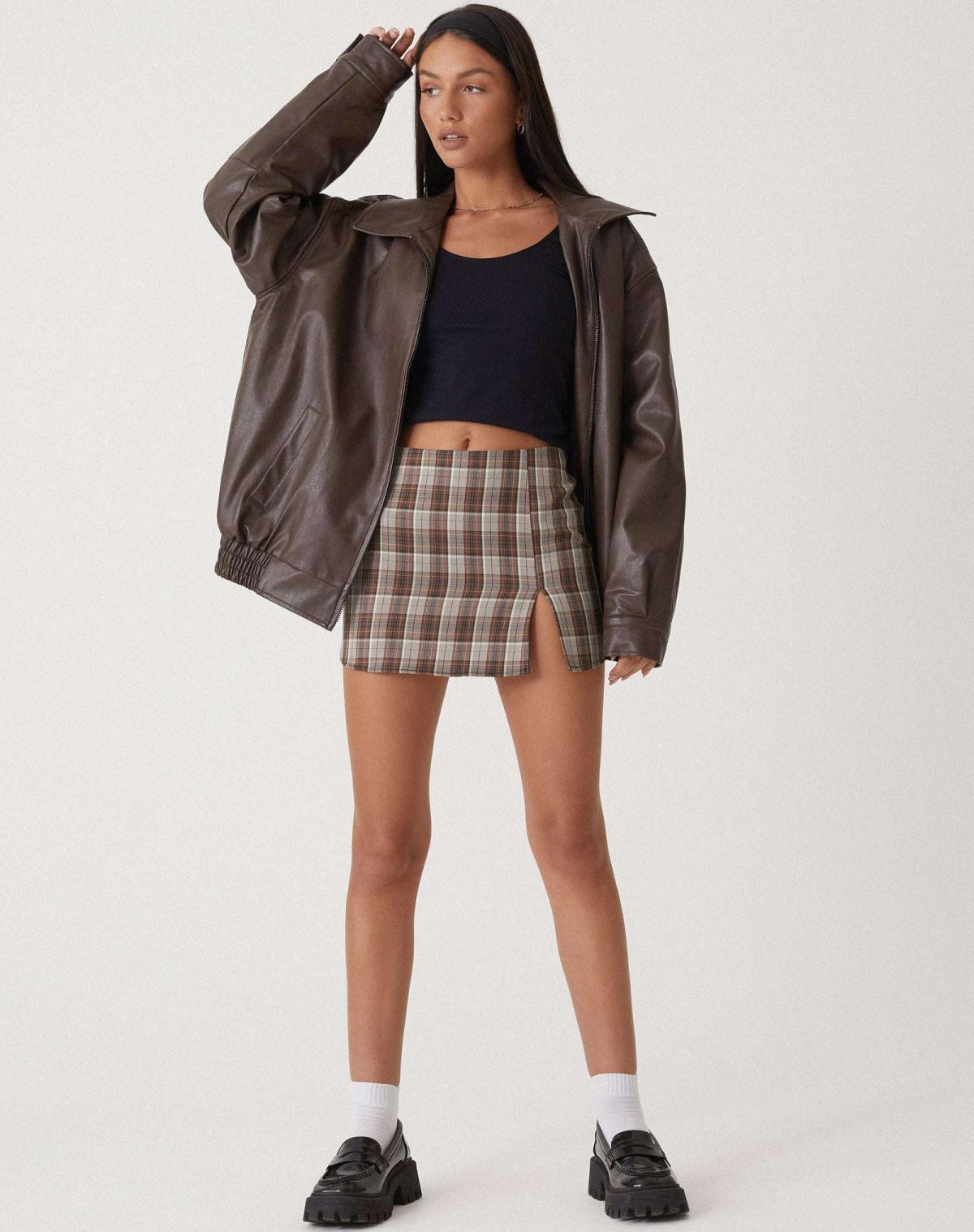 Veste en cuir surdimensionnée et élégante - Confortable et tendance pour tous les jours
