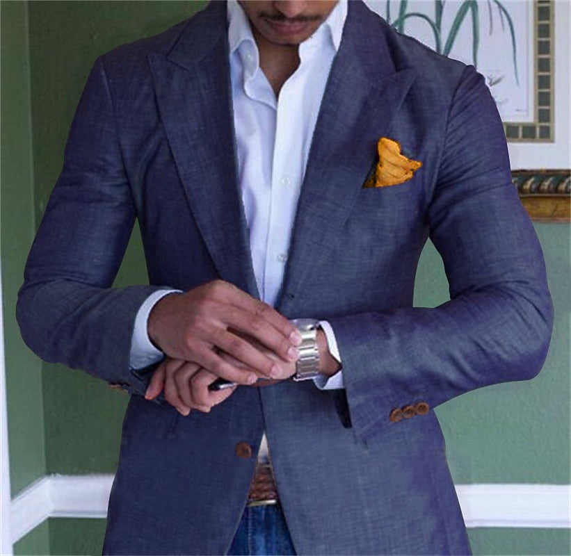 Chaqueta de lino para hombre - Enero