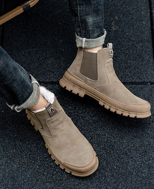 Jayson - Bottes confortables en peluche pour hommes