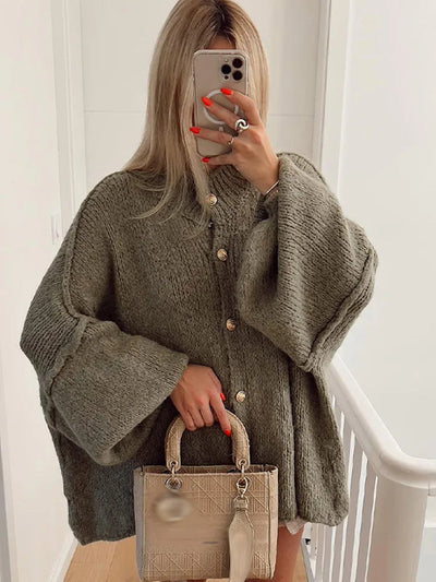Zara oversized vest women | Long vest with gold buttons and loose fit
